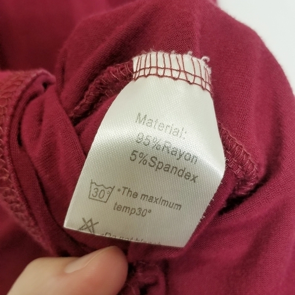 Bishuige red dress medium pullover sleeveless tshirt type knee length EUC - Picture 4 of 7